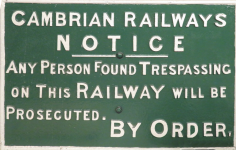 Eisenbahnlinie an der Küste von Cambrian (Aberystwyth)